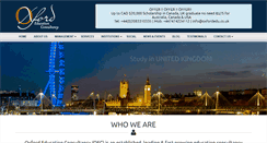 Desktop Screenshot of oxfordedu.co.uk